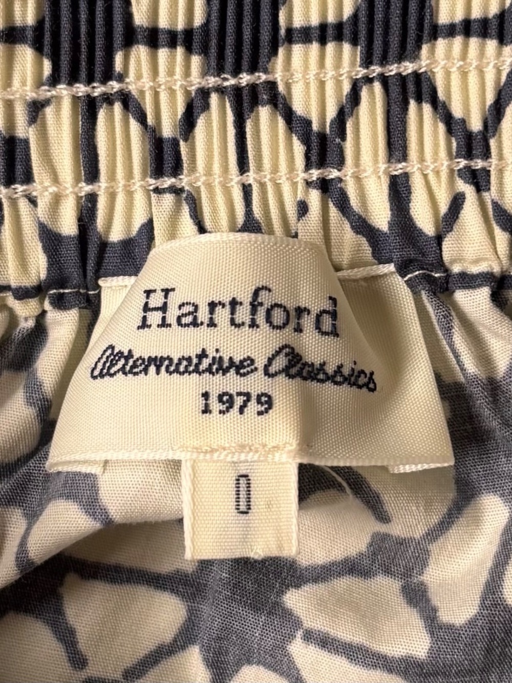 Hartford Alternative Classics Geometric Print Cotton Skirt Sz 0 - Picture 3 of 3